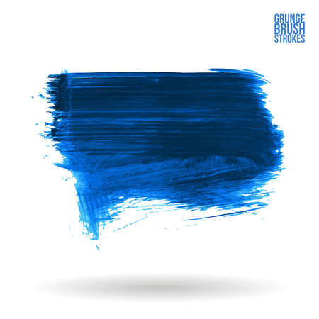 Brush stroke and texture. Grunge vector abstract hand painted element. Underline and border design.のイラスト素材