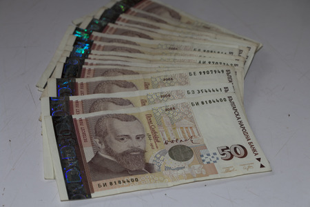 Bulgarian banknotesの写真素材