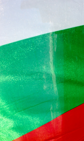 National flag of the Republic of Bulgariaの写真素材