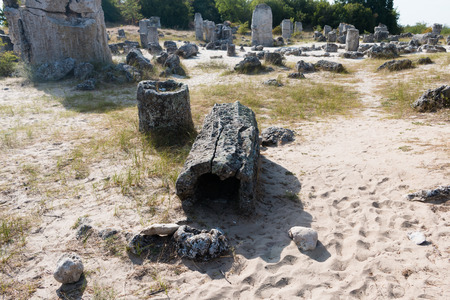 The Stone Desert (Pobiti kamani) near Varna, Bulgariaの写真素材
