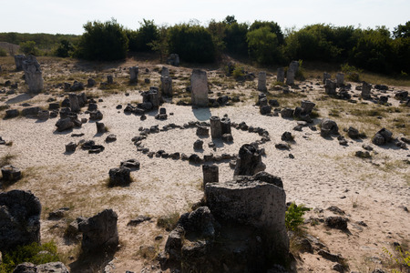The Stone Desert (Pobiti kamani) near Varna, Bulgariaの写真素材