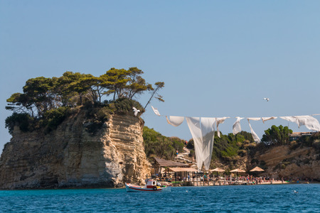 Cameo (Agios Sostis), small island in Zakynthosの写真素材