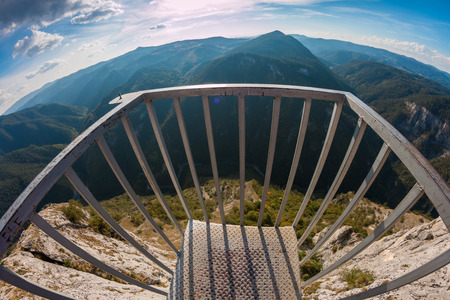 Panoramic site "Eagle Eye" - Rhodope mountain, Bulgariaの写真素材