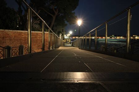 Night walk through the quiet streets of Venice.