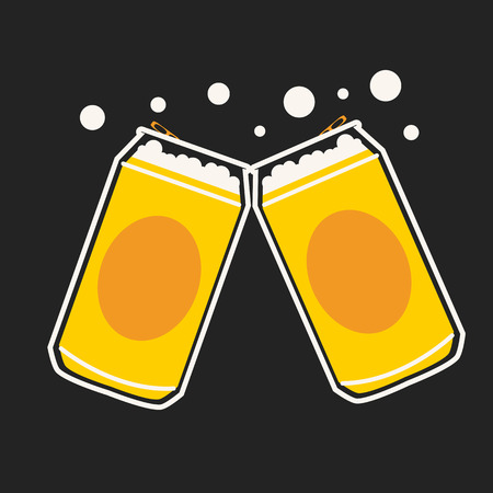 beer can cartoon vector graphic or illustrationsのイラスト素材