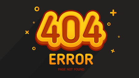 404  error not found page game design style.