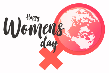Happy Women's day background vector graphic.のイラスト素材