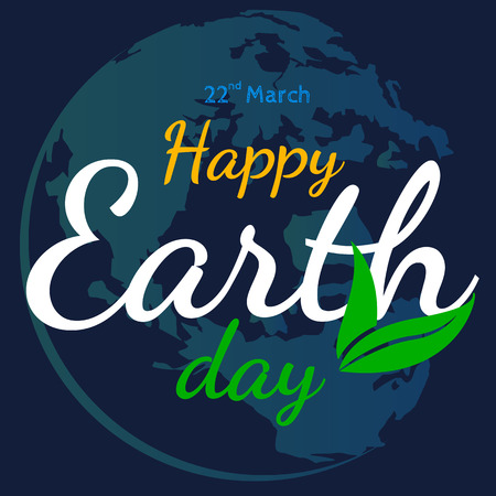 happy earth day vector flat graphic  backgroundのイラスト素材