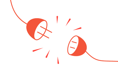 404  error page not found vector plug graphic backgroundのイラスト素材