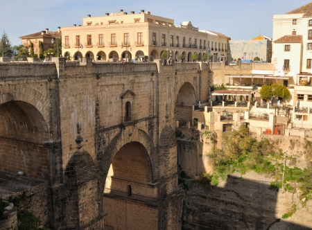 New bridge in Ronda, Spainの写真素材