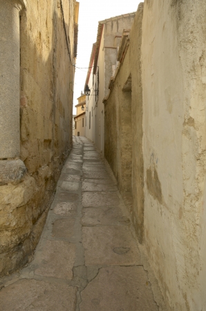 Stone street in the historical center of Cordoba, Spain の写真素材