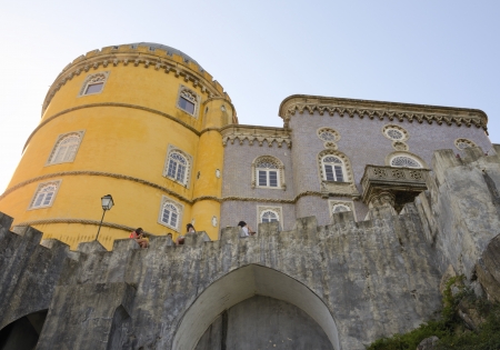 The Pena National Palace  is a Romanticist palace in  Sintra, Portugal.のeditorial素材