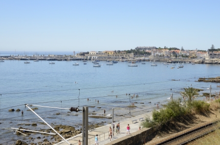 Beach of Estoril, in Portugalのeditorial素材