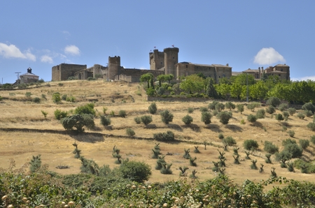 The castle in Oropesa, a Spanish town in the province of Toledo.のeditorial素材