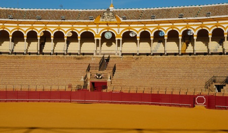 Bullring in the city of Seville, Spain.のeditorial素材