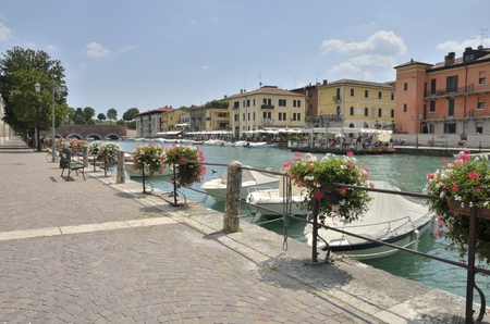 Peschiera del Garda, a village of Garda Lake, and belong to the province of Verona, in Veneto, Italy.のeditorial素材