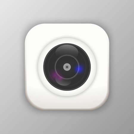 Vector button camera icon design.のイラスト素材