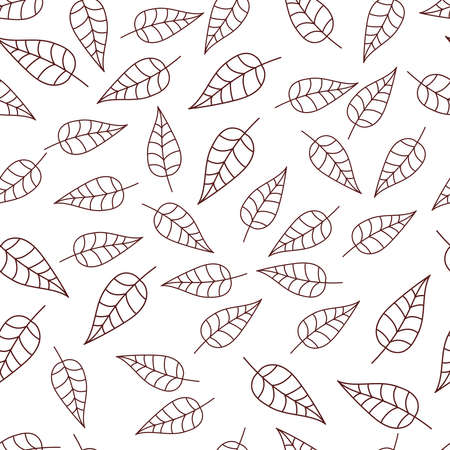 Vector leaf pattern seamless abstract iket pattern backgroun.のイラスト素材