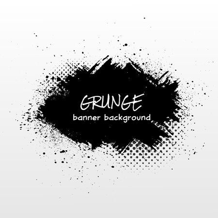 Vector grunge abstract background template for banner design.のイラスト素材