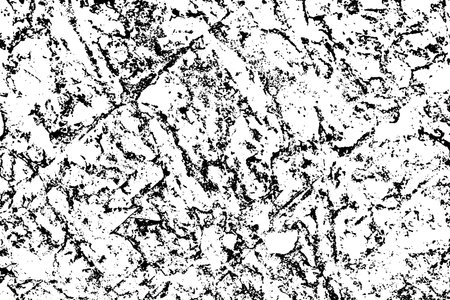 Vector the cracks rock texture effect black and white background.のイラスト素材