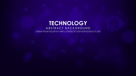 Hi tech line circuit technology with geometric futuristic background.のイラスト素材