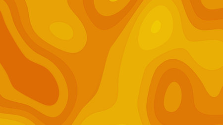 Abstract orange color papercut background.