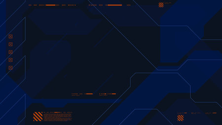 Abstract retro futuristic and sci-fi background with cyberpunk style designのイラスト素材