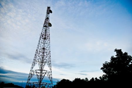 Communications towersの写真素材