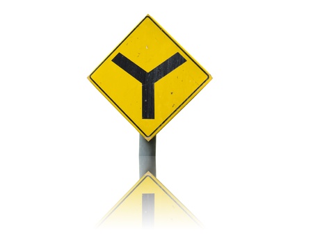 Yellow sign icon