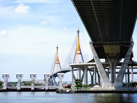 Bridge Circle in Thailandの写真素材