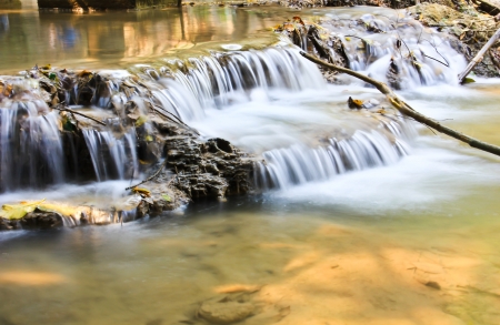 The beautiful waterfall in Thailandの写真素材