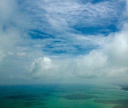 Beautiful view from airplaneの素材