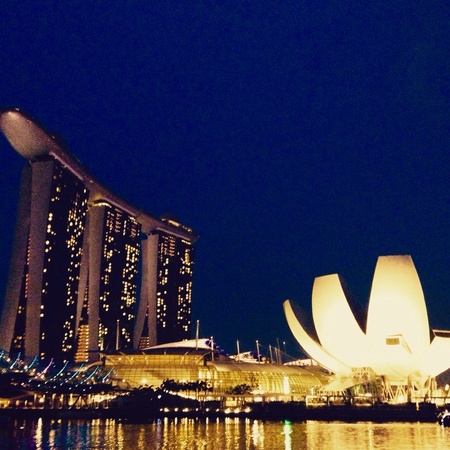 Singapore at nightの素材