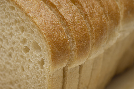 Sliced bread, close-up