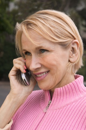 Woman on Cell Phoneの写真素材