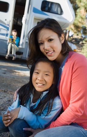 Sisters on Vacationの写真素材
