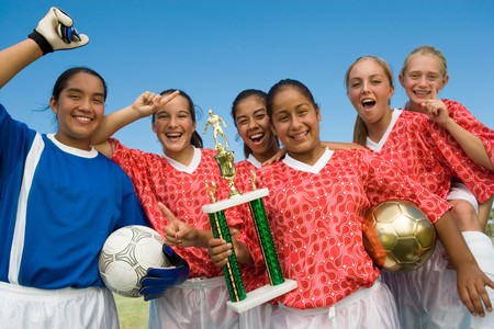 Victorious Girls Soccer Team