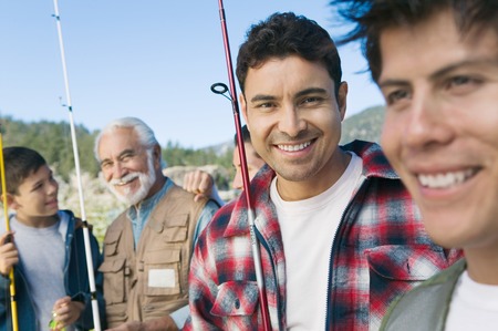 Guys on Fishing Tripの写真素材