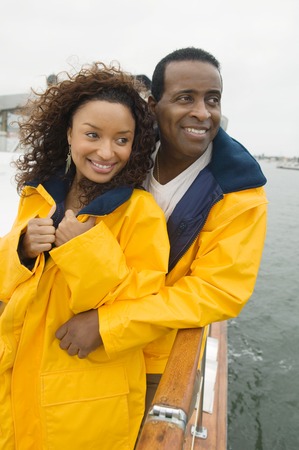 Couple on Boatの写真素材