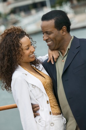 Couple on Boatの写真素材