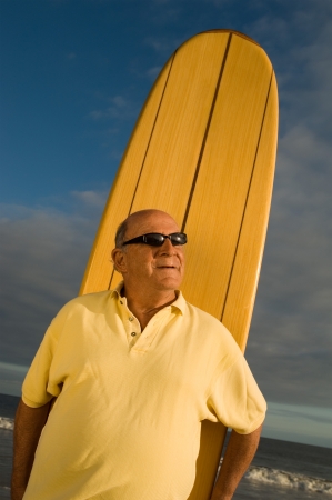 Senior Surferの写真素材