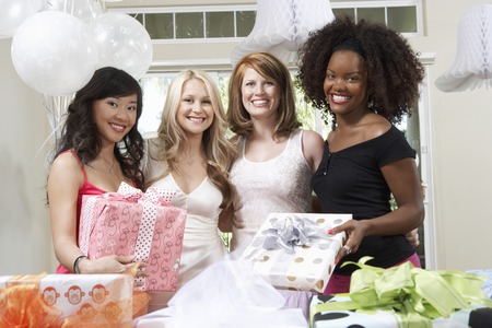 Friends Together at Bridal Showerの写真素材