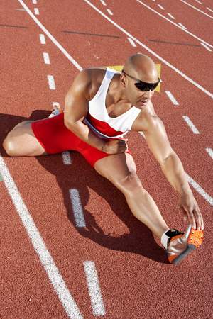 Track Athlete Warming Up