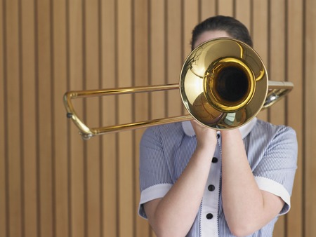 Trombone Playerの写真素材