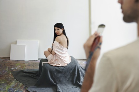 Model Posing for Painterの写真素材