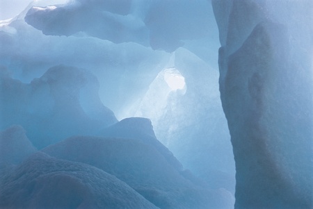 Cave in ice