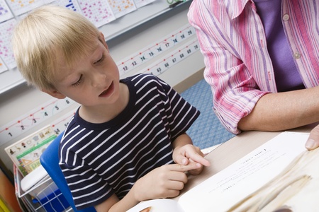Little Boy Learningの写真素材