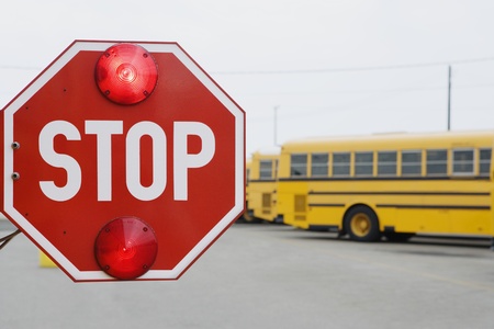 Stop Sign on School Bus
