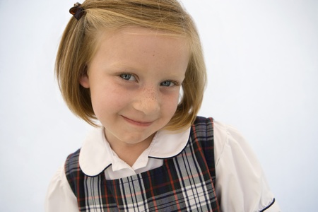 Girl Wearing School Uniform