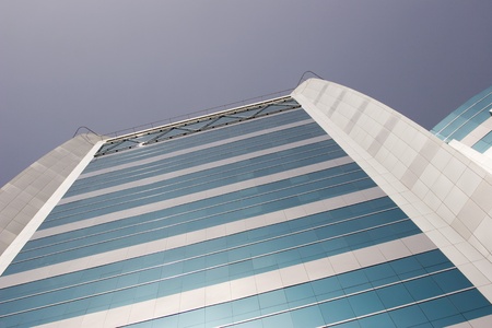Dubai UAE Architectural detail of a building in Deira,